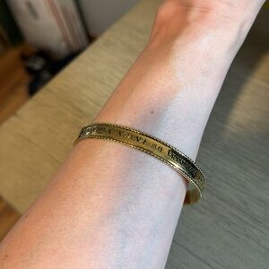 Vintage Gold Bracelet with Grandma, Various Languages, Boho